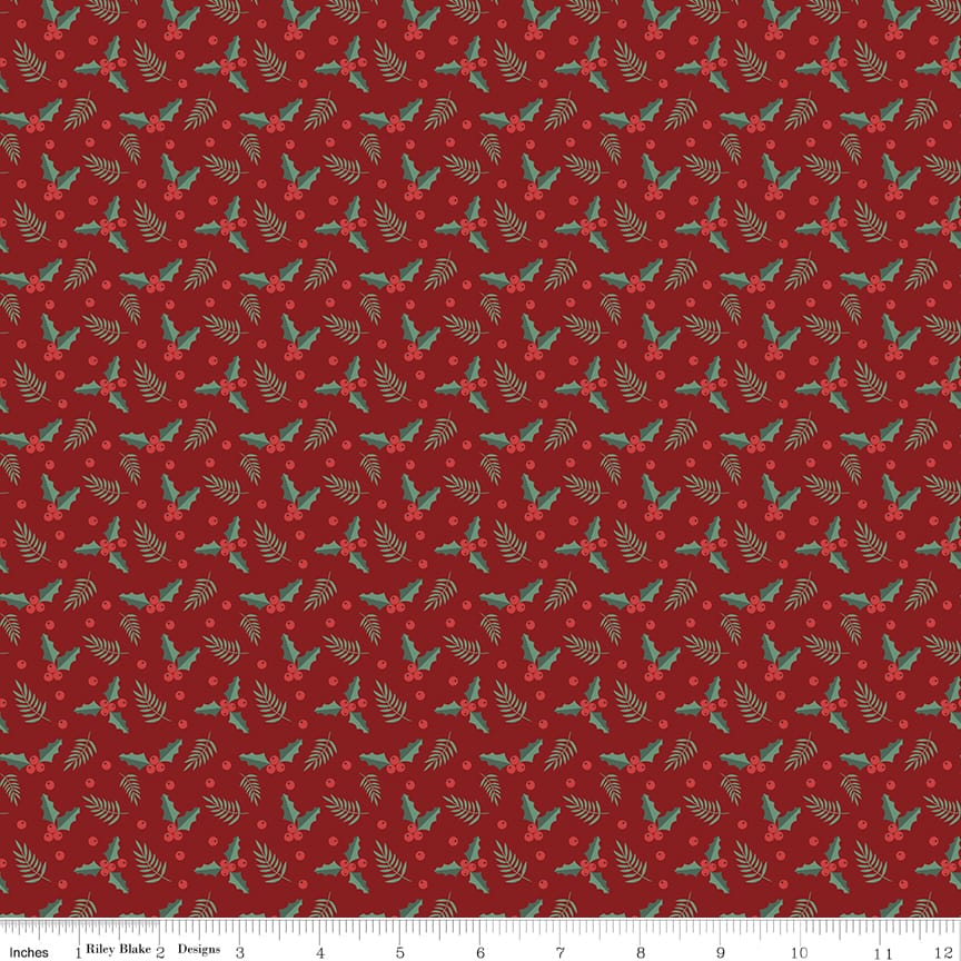 Evergreen Wishes Holly Berries Red