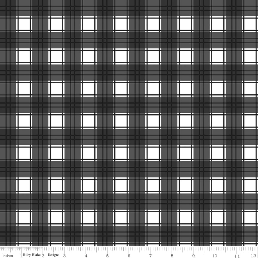 Evergreen Wishes Plaid Black