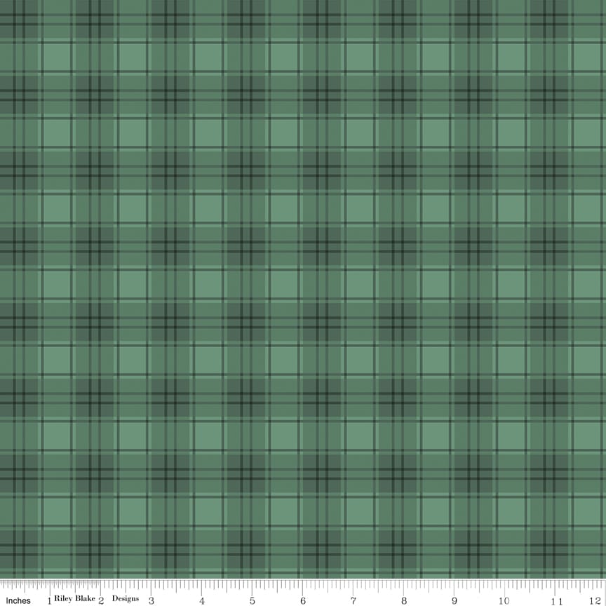 Evergreen Wishes Plaid Green