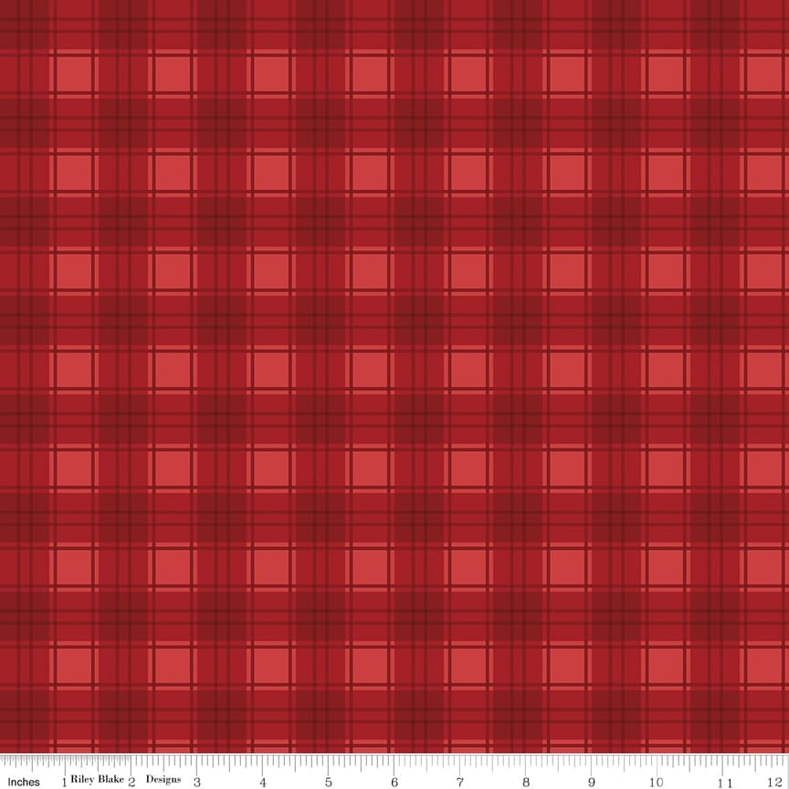 Evergreen Wishes Plaid Red