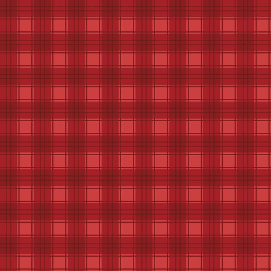 Evergreen Wishes Plaid Red