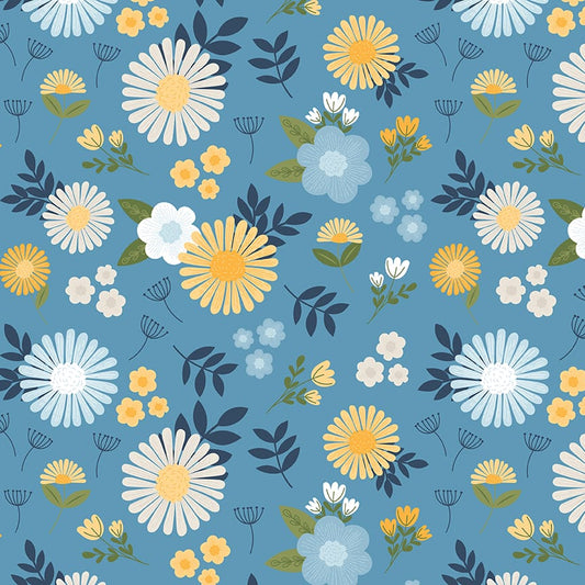 Sunshine & Dandelions Main Blue