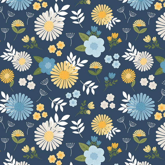 Sunshine & Dandelions Main Navy