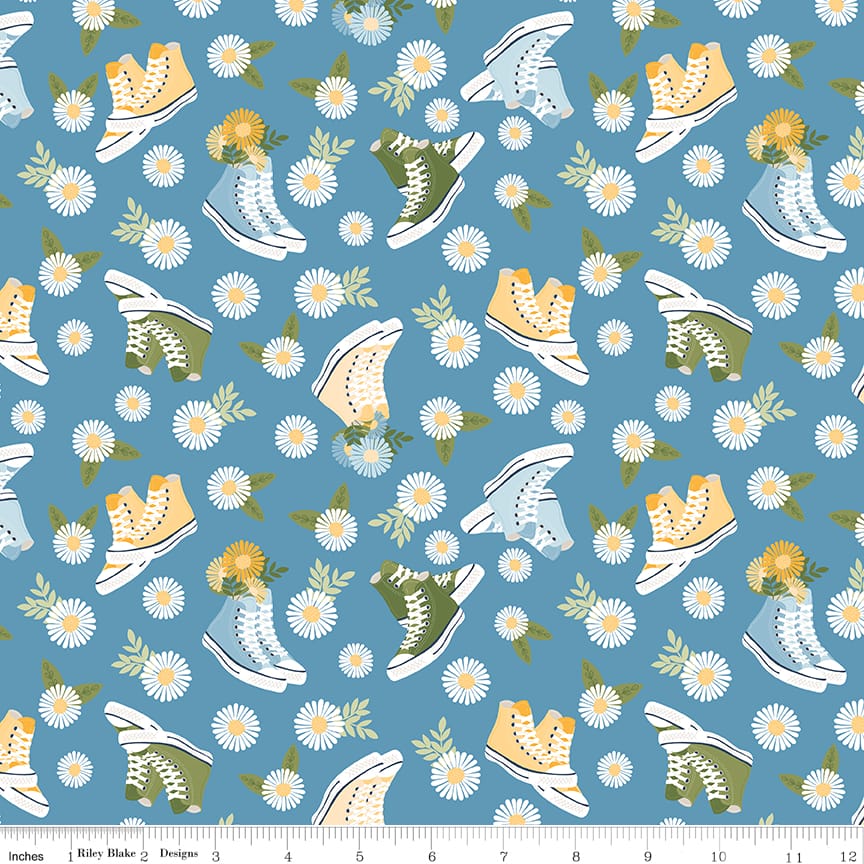 Sunshine & Dandelions Shoes Blue