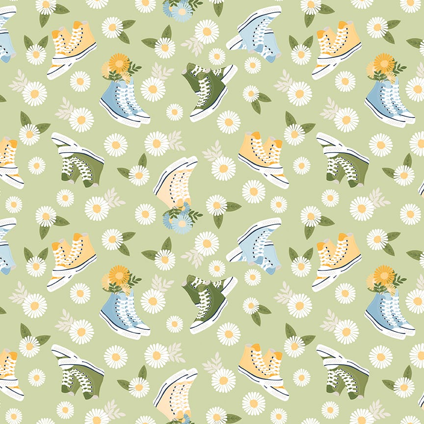 Sunshine & Dandelions Shoes Honeydew