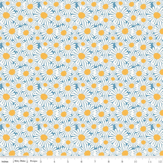 Sunshine & Dandelions Daisies Blue