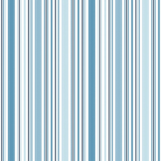 Sunshine & Dandelions Stripes Blue