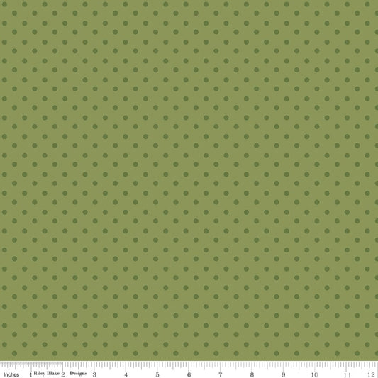Sunshine & Dandelions Dots Green