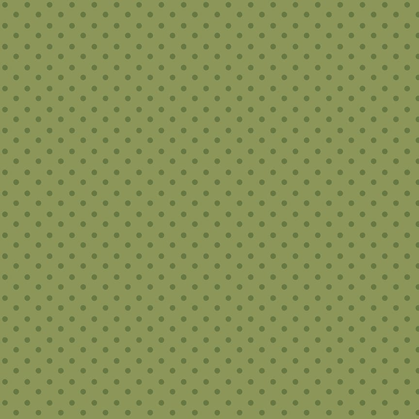 Sunshine & Dandelions Dots Green