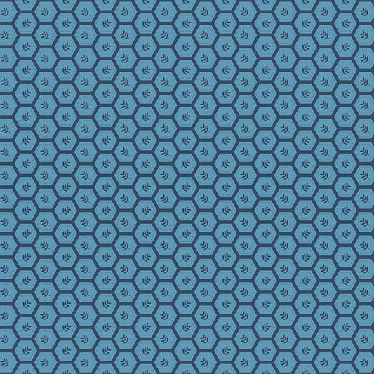 Sunshine & Dandelions Hexies Blue