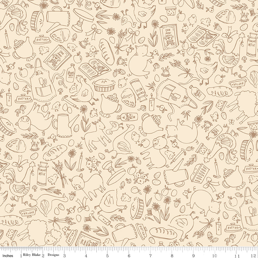 Lil' Farm Friends Farm Outlines Cream