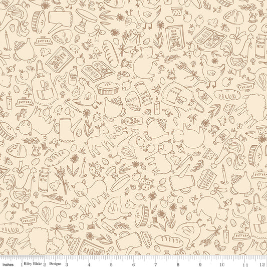Lil' Farm Friends Farm Outlines Cream