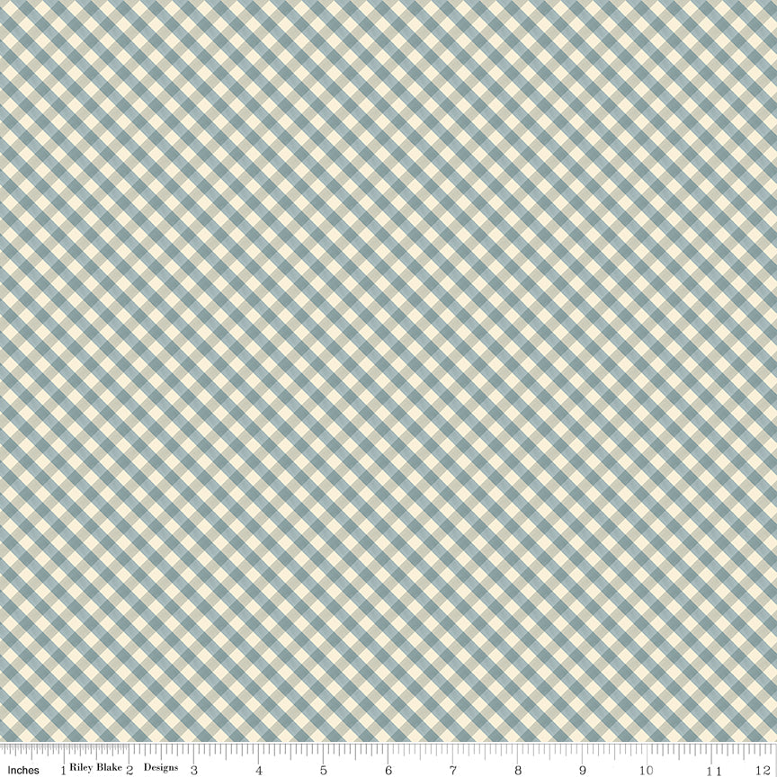 Lil' Farm Friends Gingham Blue