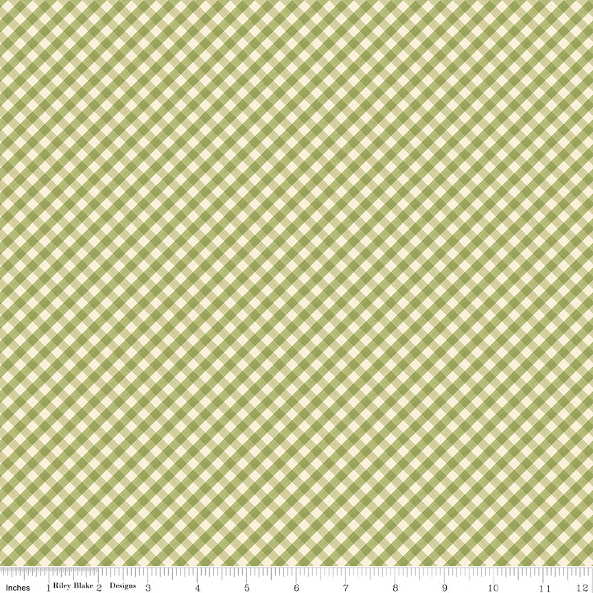 Lil' Farm Friends Gingham Green