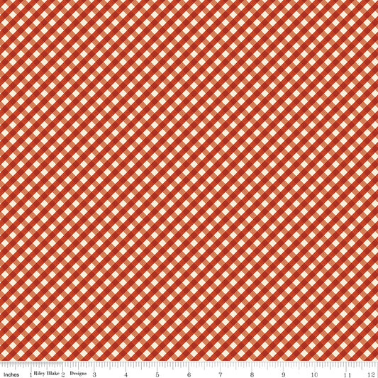 Lil' Farm Friends Gingham Red