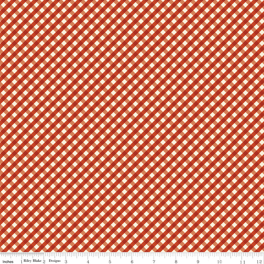Lil' Farm Friends Gingham Red
