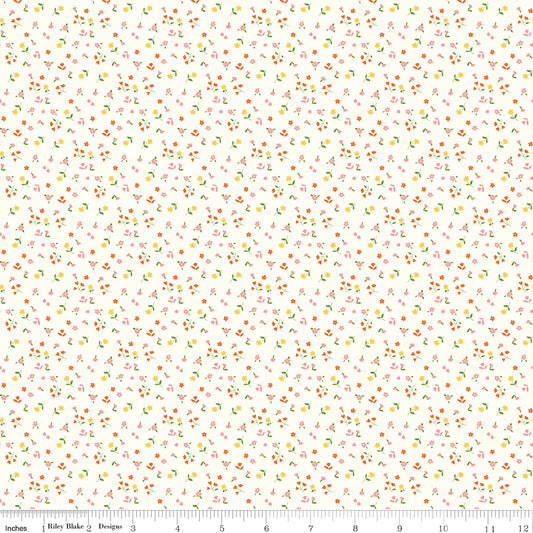 Cotton Nook Flowers Vintage White
