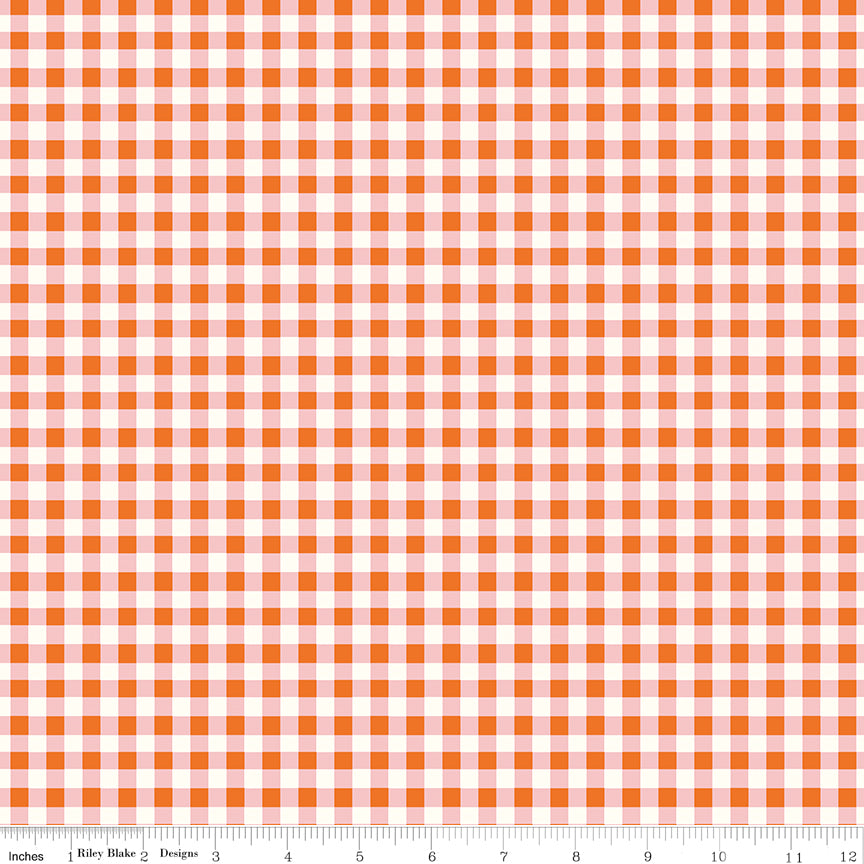 Cotton Nook Plaid Orange