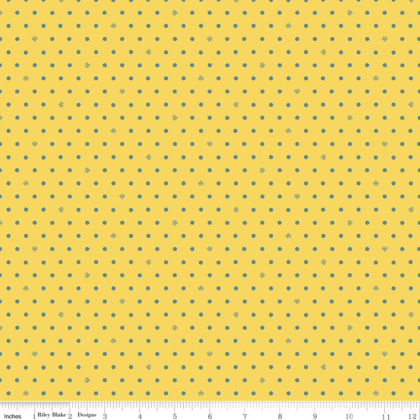Cotton Nook Dots Yellow
