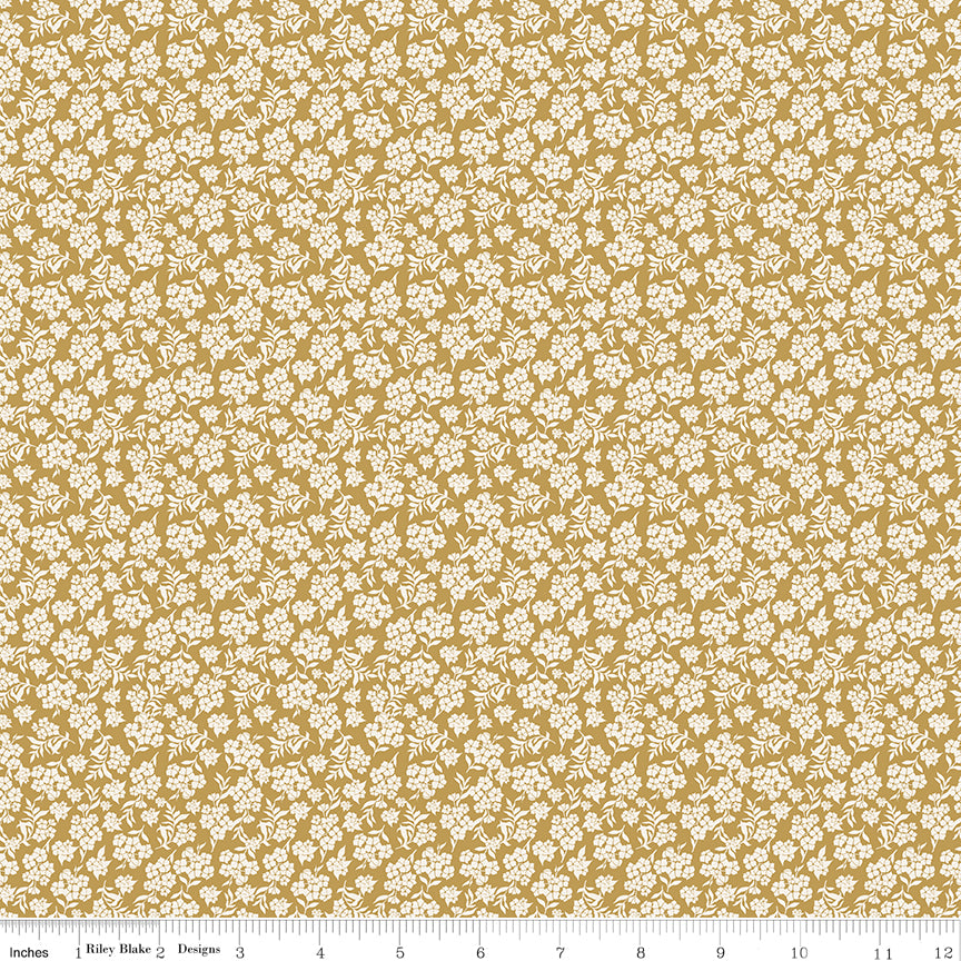 Before the Bloom Viola Gold Yardage