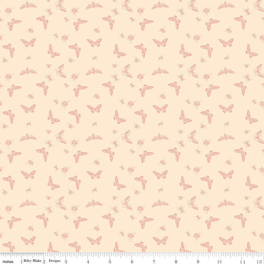 Petals & Hazel Flutter Blush Yardage