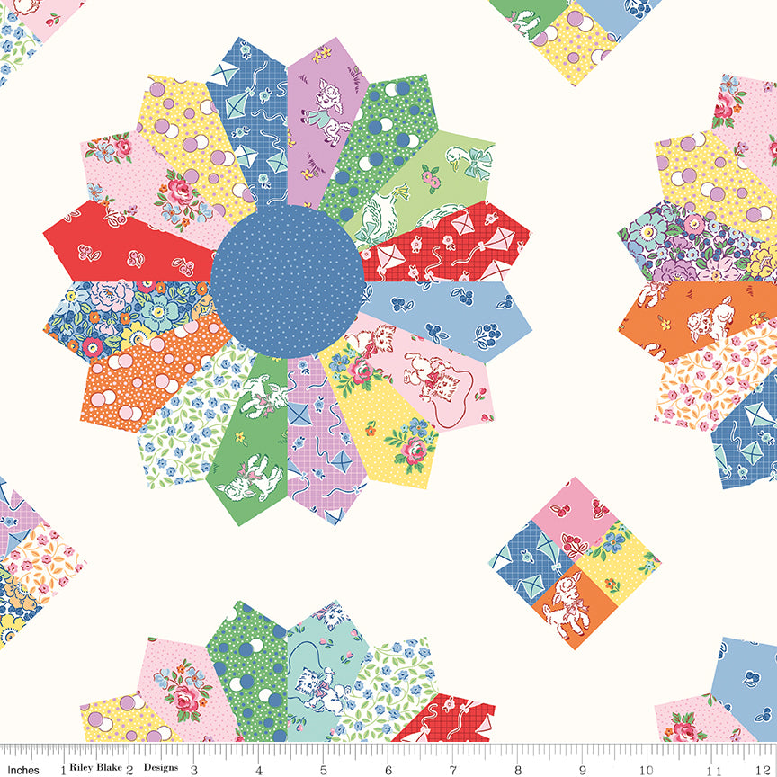 Traditional 30's Cheater Print Multi Yardage