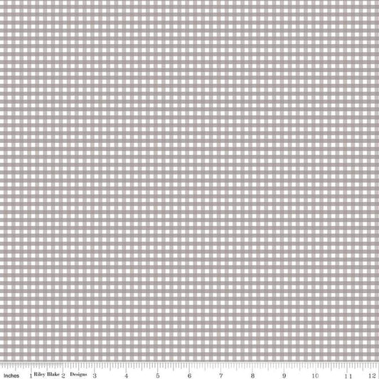 1/8 Inch Small Gingham Gray