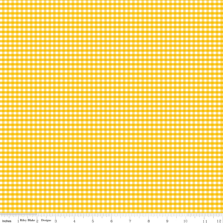 1/8" Gingham Mustard