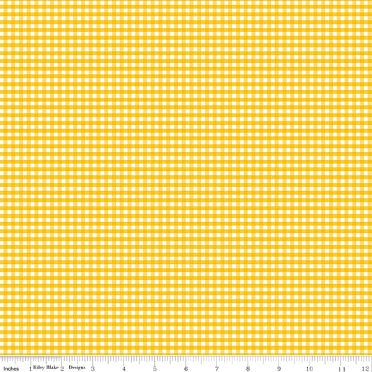 1/8" Gingham Mustard