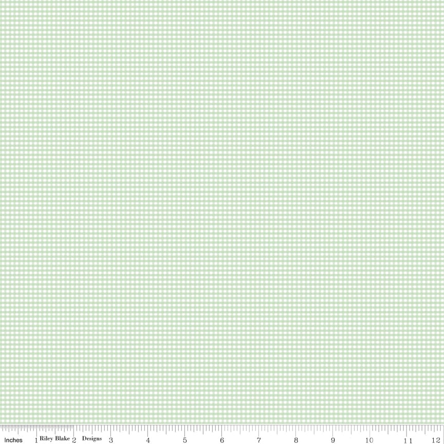 Micro Gingham Mint