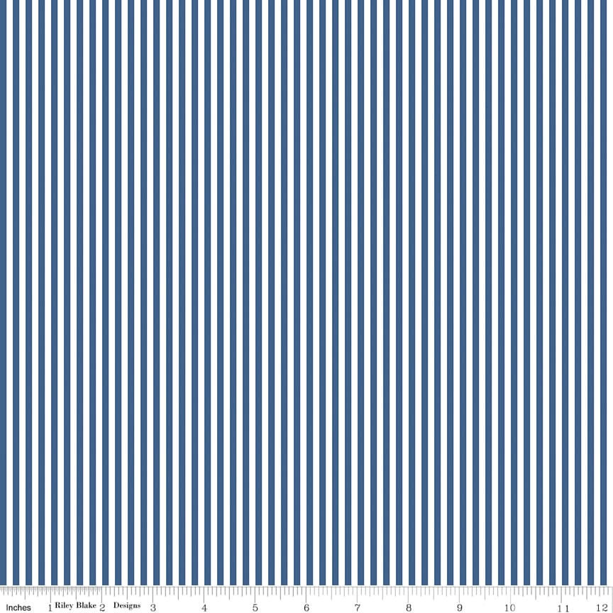 1/8" Stripe Denim