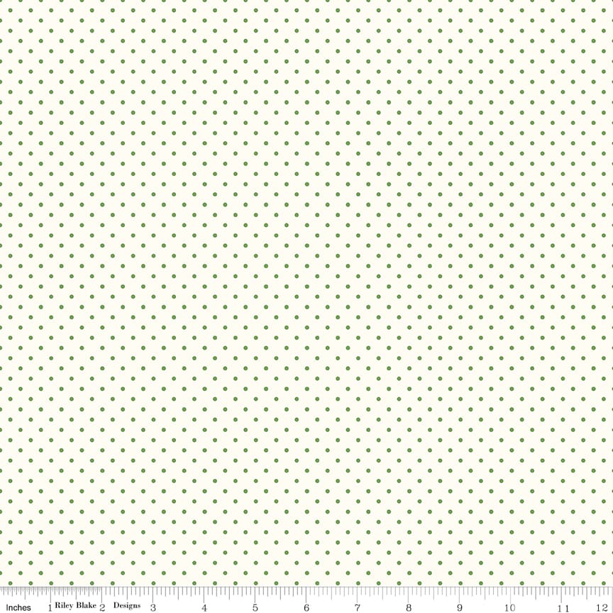 Swiss Dot On Cream Clover