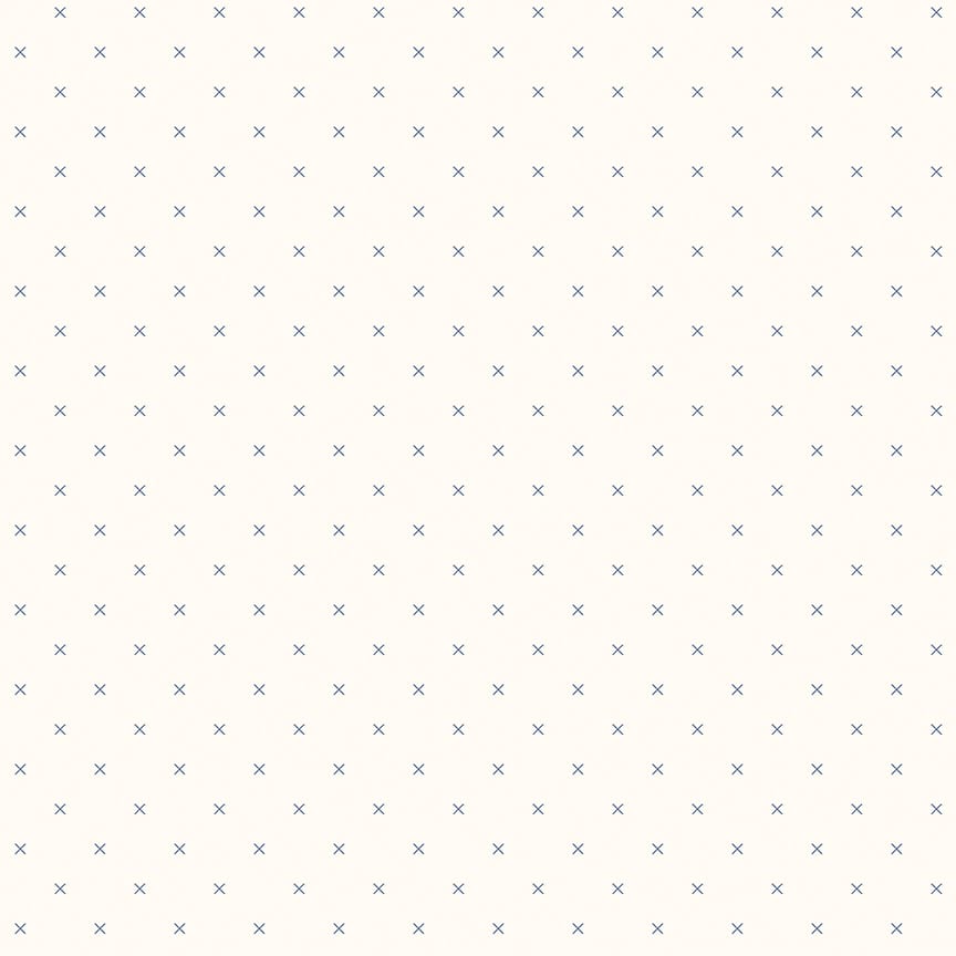 Bee Backgrounds Cross Stitch Blue