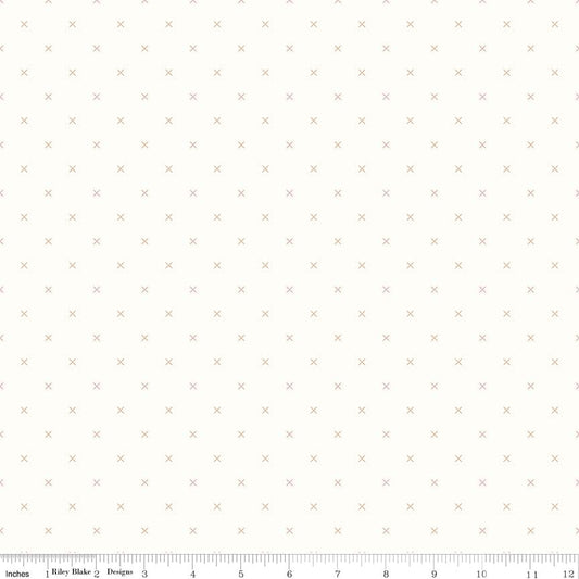 Backgrounds Crossstitch Brown Yardage