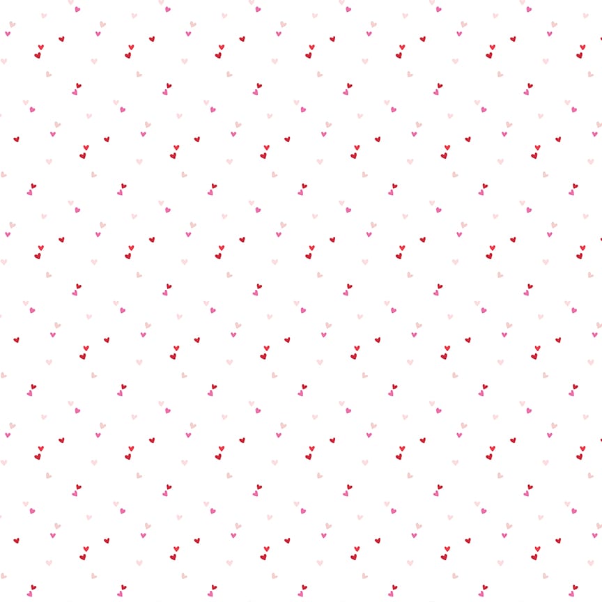 Seasonal Basic Hearts White