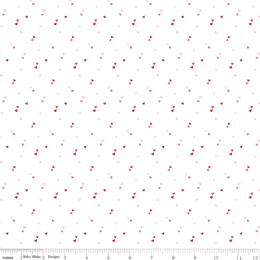 Seasonal Basic Hearts White