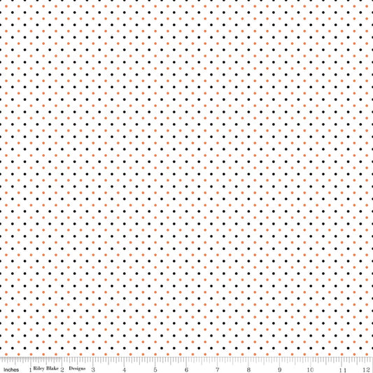 Swiss Dot on White Halloween