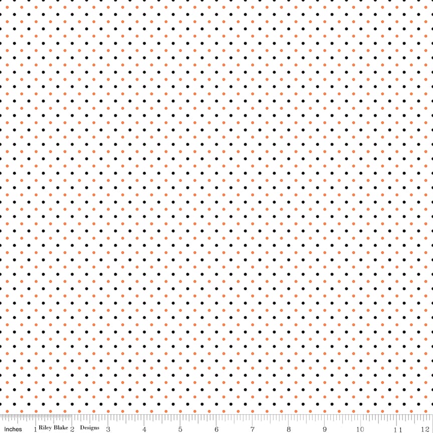 Swiss Dot on White Halloween