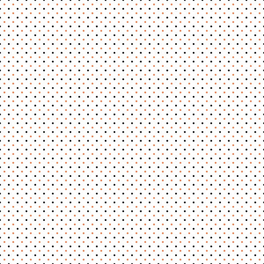 Swiss Dot on White Halloween