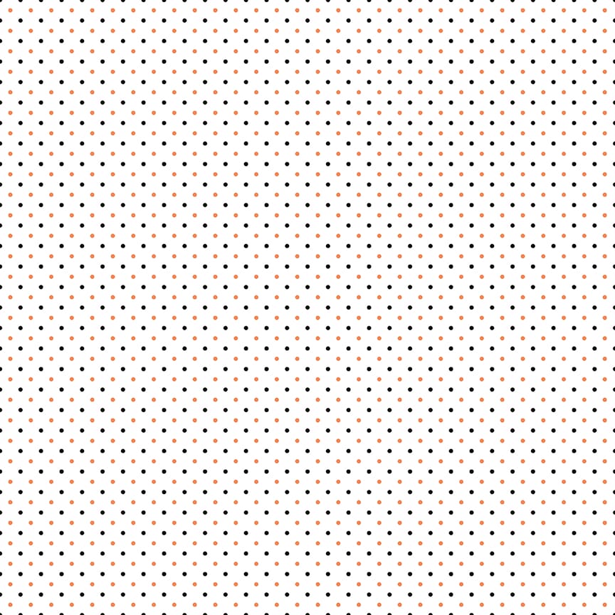 Swiss Dot on White Halloween