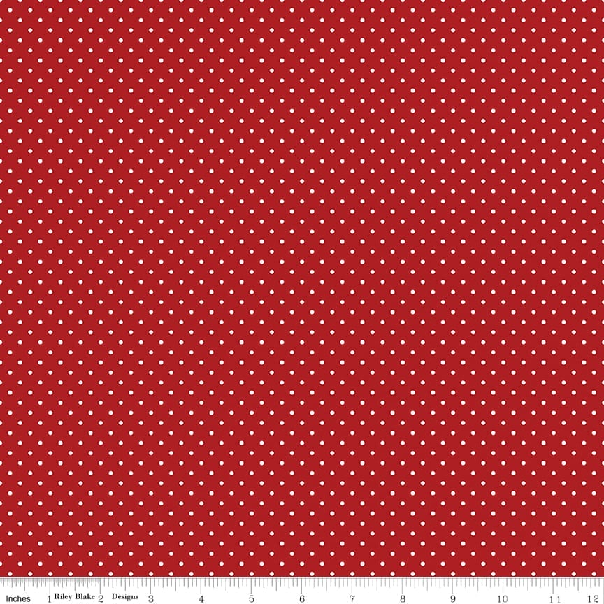 Swiss Dot Barn Red