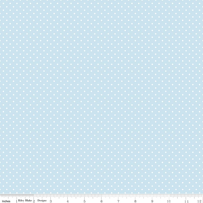 Swiss Dot Boy Blue