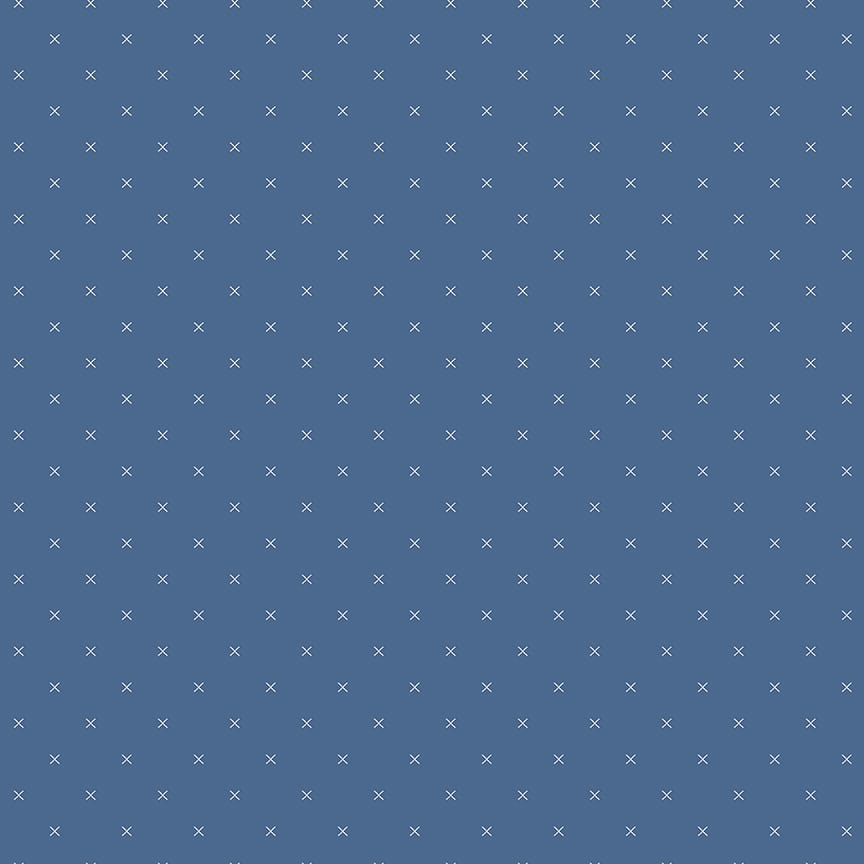 Bee Cross Stitch In Color Denim