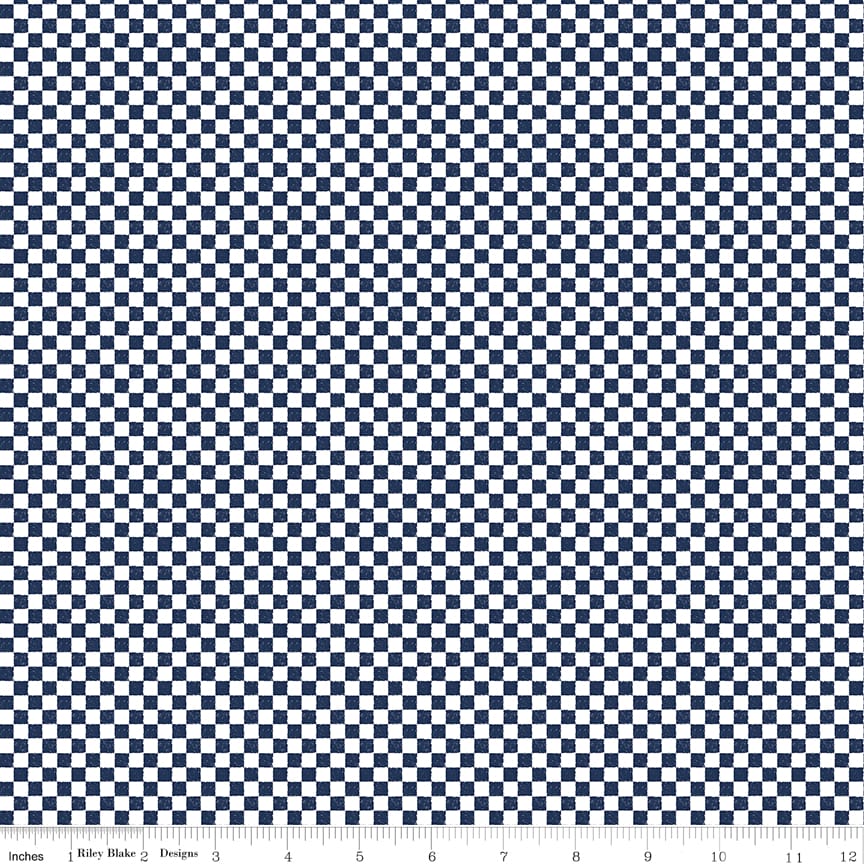 Check Please! 1/4" Check Navy