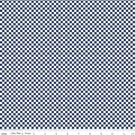Check Please! 1/4" Check Navy