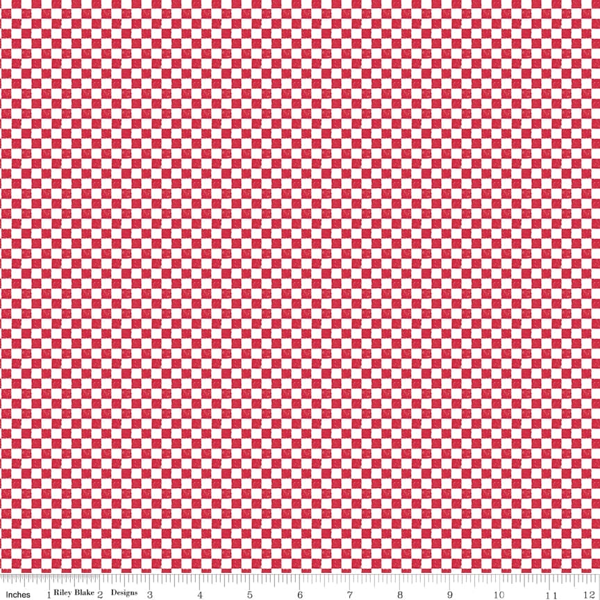 Check Please! 1/4" Check Red