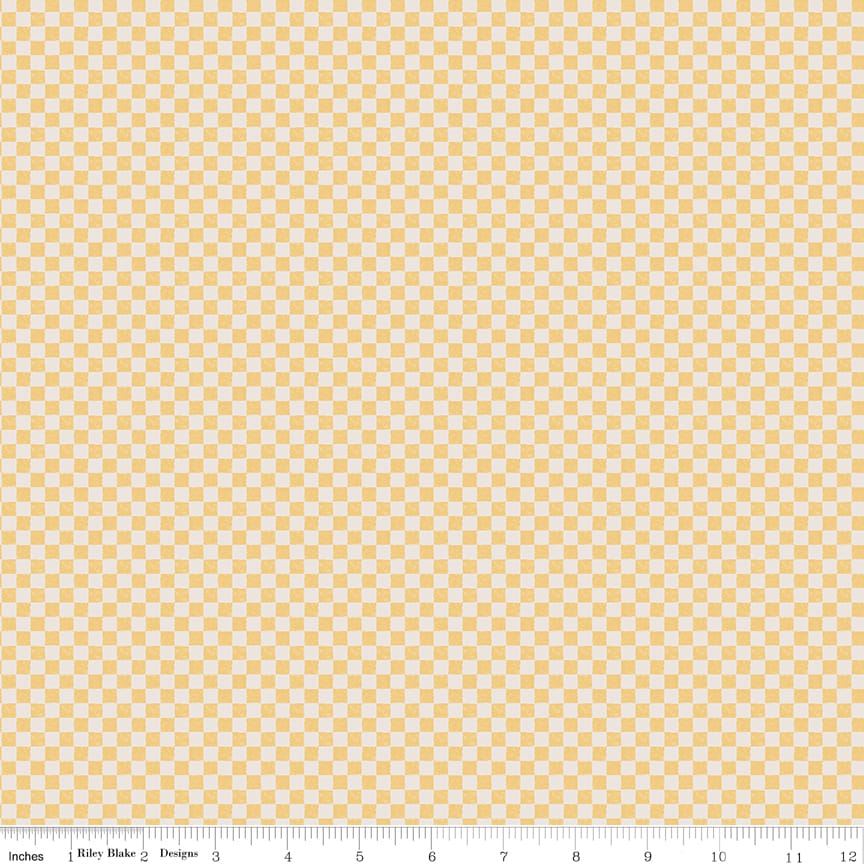 Check Please! 1/4" Check on Ivory Honey