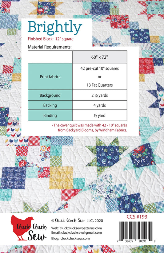 Brightly pattern back with fabric requirements