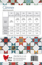 Glimmer Quilt Pattern requirements back cover