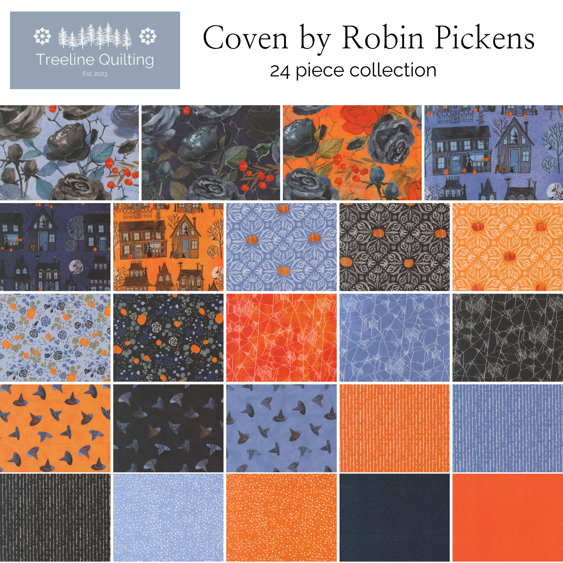 Coven Fabric Collection - 24 pieces by Robin Pickens